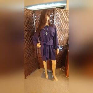 Women's front and back sash tie dress